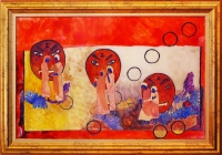 Glass painting - Andrea Marosi